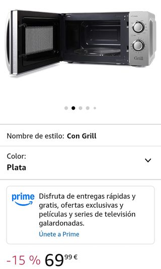 Orbegozo MIG 2138, Microondas con grill