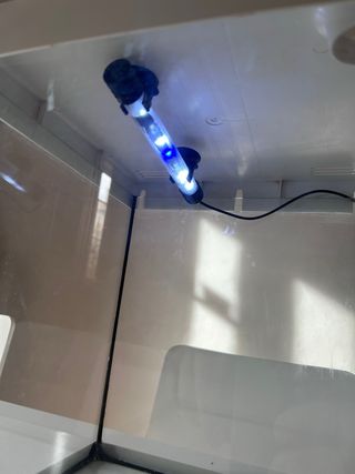 Acuario cristal 30 L con bandejas + LED