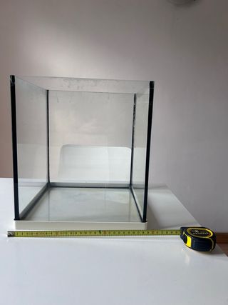 Acuario cristal 30 L con bandejas + LED
