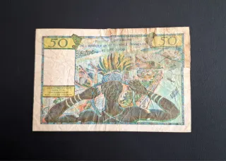 Billete 50 Francos Togo 1956