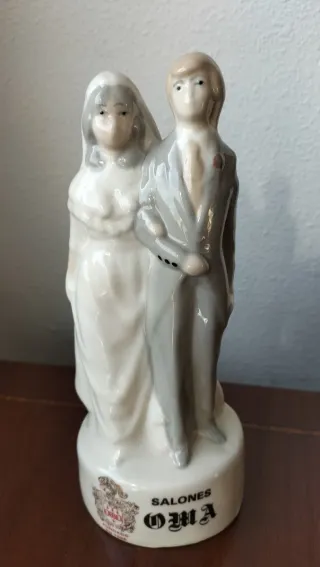 Figura Novios Vintage Cerámica
