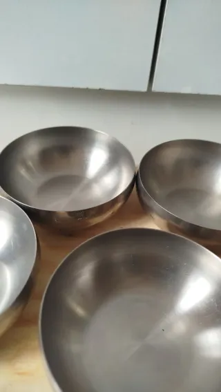 Set 4 Ciotole Acciaio