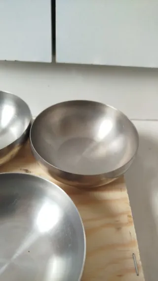 Set 4 Ciotole Acciaio