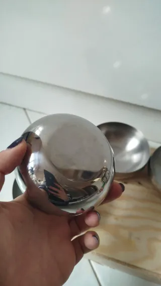 Set 4 Ciotole Acciaio