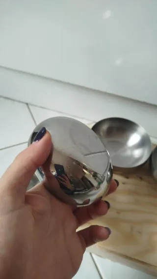 Set 4 Ciotole Acciaio