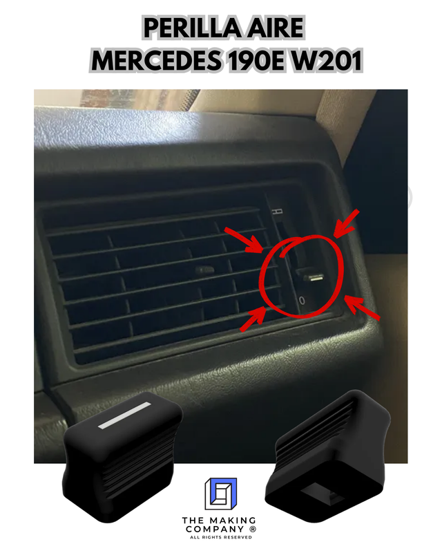 2 UNIDADES PERILLA AIRE MERCEDES 190E W201
