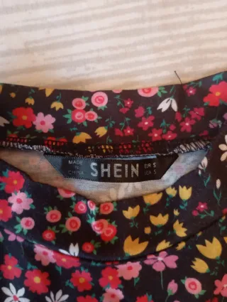 Vestido Shein floral talla S
