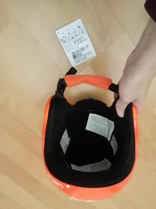 Casco de esquí infantil naranja