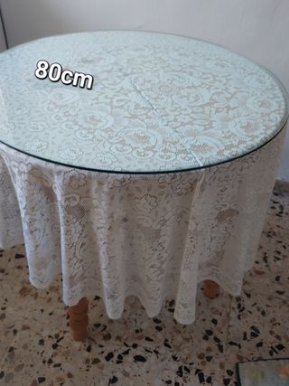 Mesa camilla redonda extensible madera