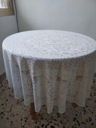 Mesa camilla redonda extensible madera