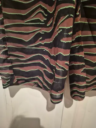 Pantalones Rectos Estampado Cebra