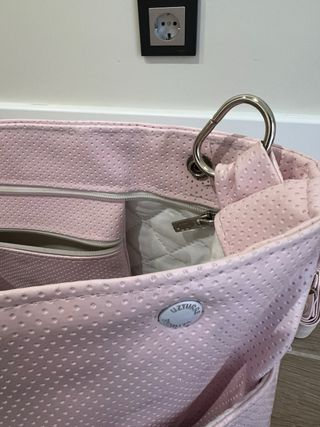 Bolso Uzturre para carrito bebé rosa