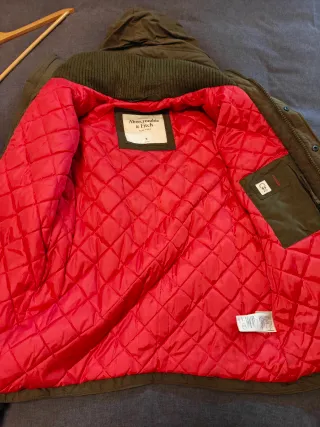 Parka Abercrombie & Fitch verde militar