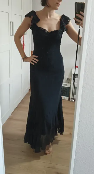 Conjunto falda y top negro