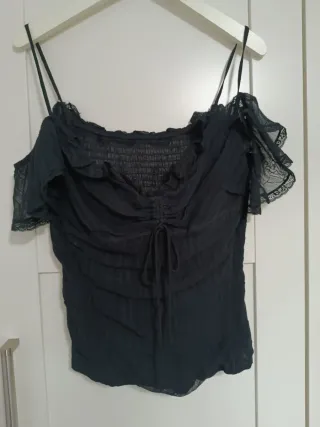 Conjunto falda y top negro