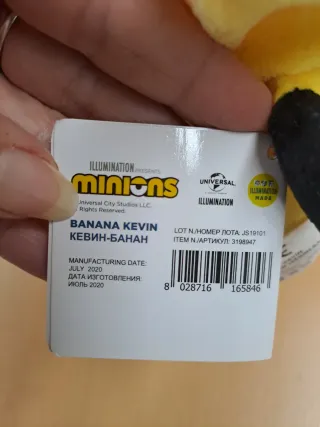 Peluche Minions Bob Banana 18 cm