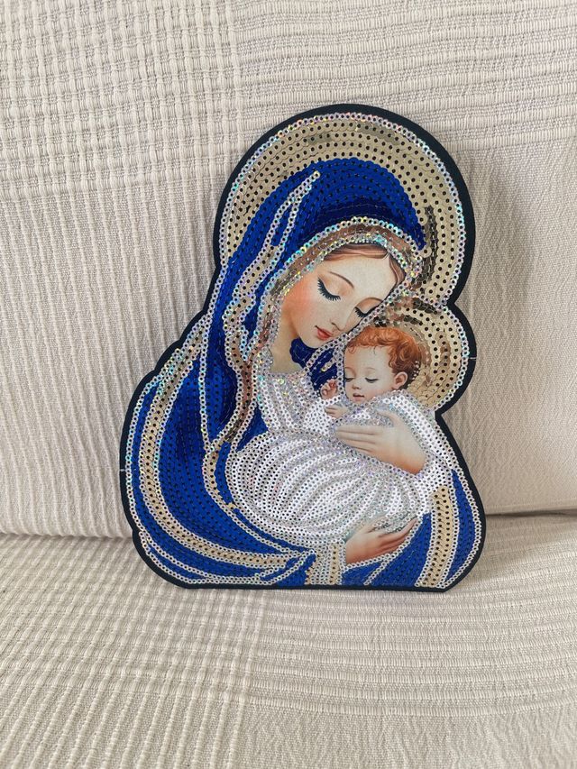 Parche Virgen María y Niño Jesús