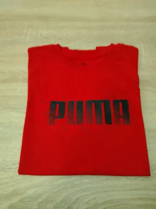 Maglietta Puma rossa 13/14 anni