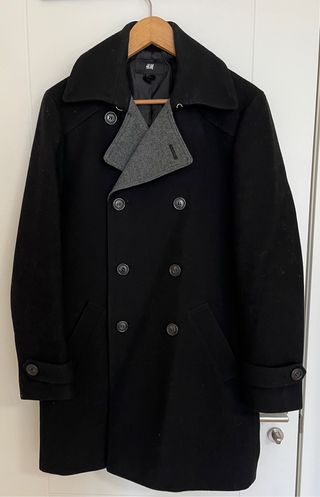 Chaqueta Marinero H&M Negra y Gris