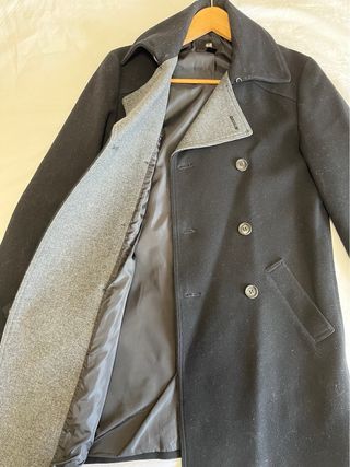 Chaqueta Marinero H&M Negra y Gris