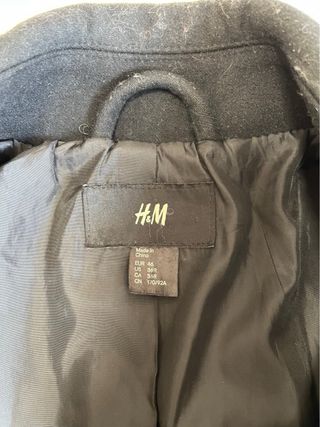 Chaqueta Marinero H&M Negra y Gris