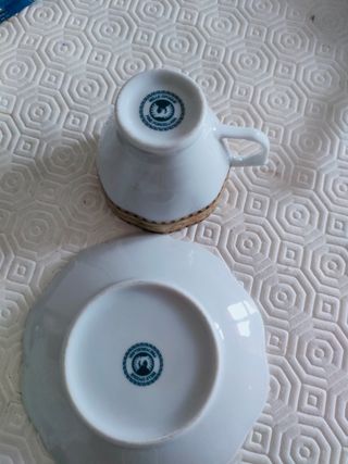 Servicio café porcelana Belle Epoque