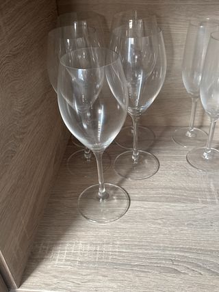 Copas de vino de cristal