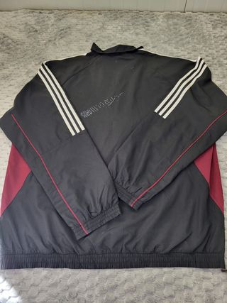 Chaqueta Deportiva Adidas XL Negra/Borgona