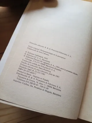 Fenomenología de la percepción