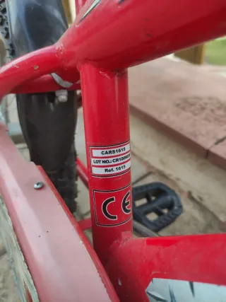 Bicicleta infantil 16'' Roja