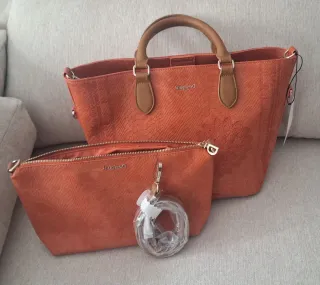 Bolso Desigual Naranja/Marrón