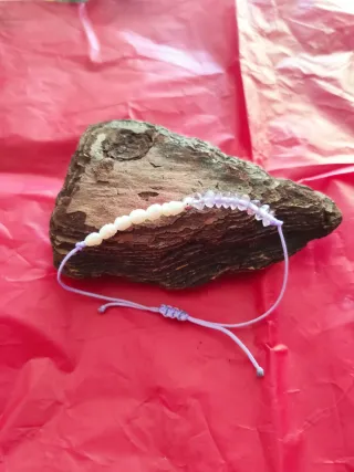 Pulsera Amatista y Perlas