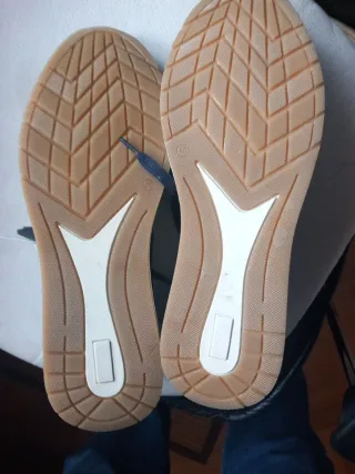 Scarpe Sportive in Pelle Blu Taglia 46