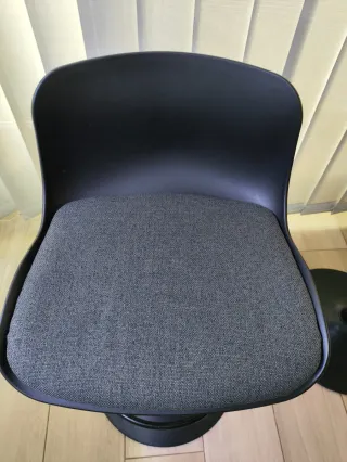 Taburetes de cocina negros (2 unidades)