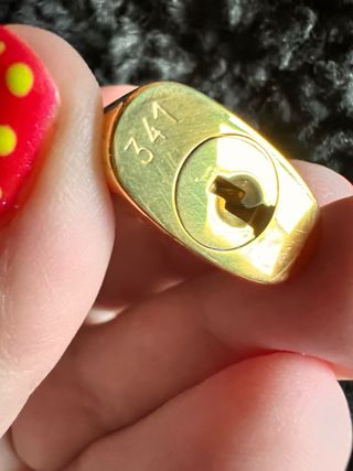 Ciondolo Louis Vuitton portachiavi oro