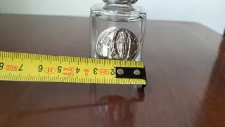 Botella Agua Bendita Lourdes Metal