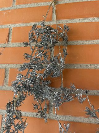 Guirnalda Navideña Plateada