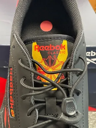 Reebok Club C 85 Talla 42 Negro/Rojo