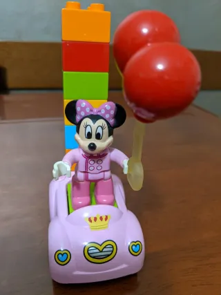 Minnie Mouse Auto con Blocchi Numerati