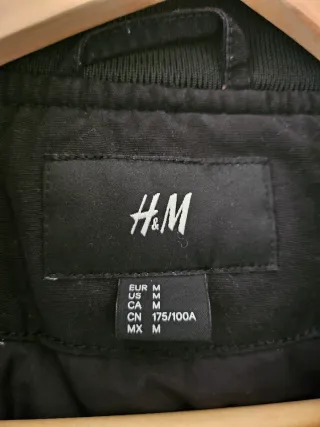 Chaqueta bomber H&M negra