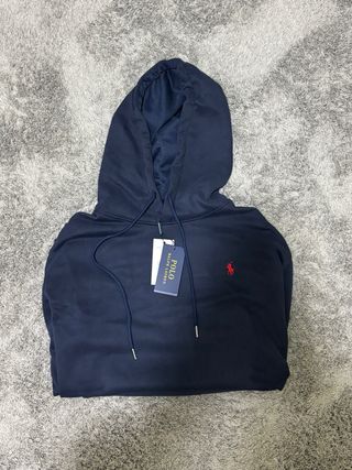 Sudadera Polo Ralph Lauren con capucha azul
