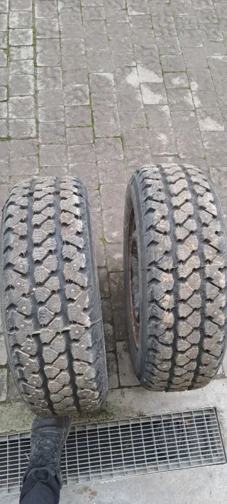 2 Gomme Michelin chiodate 195/60 R14