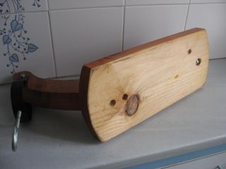 Jamonero de madera y metal