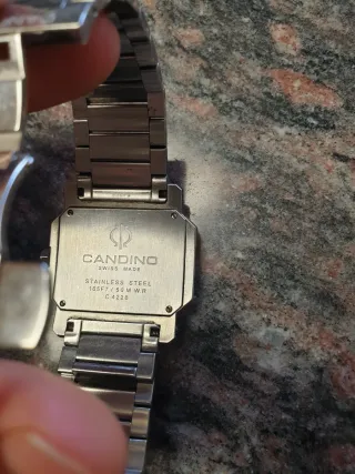 Reloj Candino Negro y Plateado