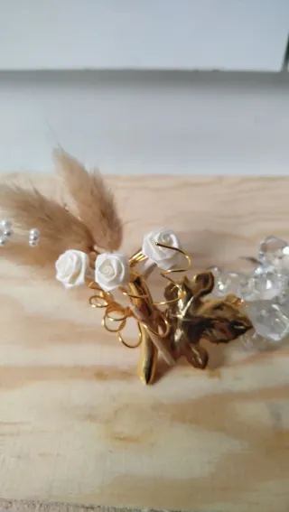 Decorazione Vetro Oro Trasparente