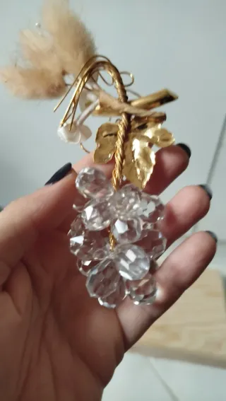 Decorazione Vetro Oro Trasparente