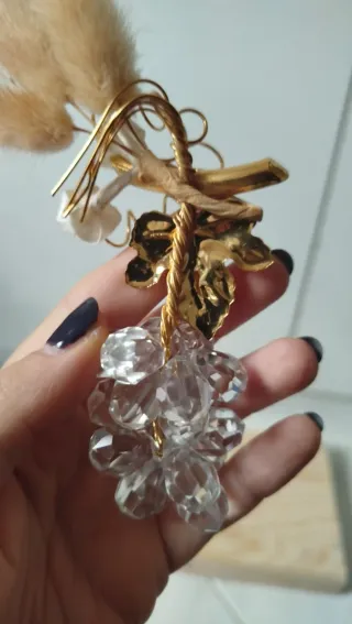 Decorazione Vetro Oro Trasparente