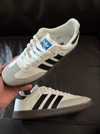 Zapatillas Adidas Samba Gris/Blanco