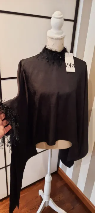 Blusón Zara Fiesta Negro