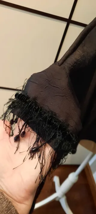 Blusón Zara Fiesta Negro